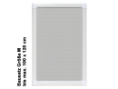 Insektenschutzgitter / Fliegengitter für Fenster "Elegant" bis 100 x 120 cm - Rahmen: weiß